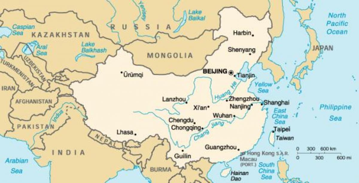 antiikin Kiina kartta