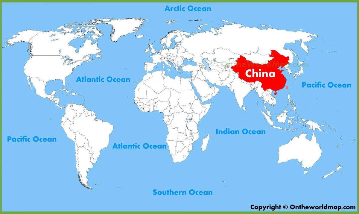 Kiina on maailman kartta