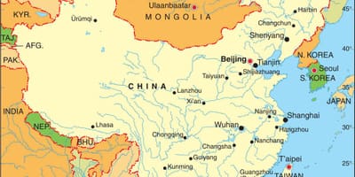 Air China lento kartta
