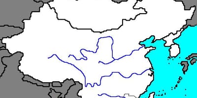 Tyhjä kartta muinaisen Kiinan
