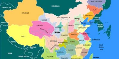Kiina kartta maakunnissa