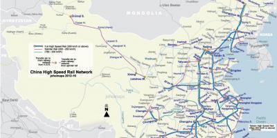 High speed rail Kiina kartta
