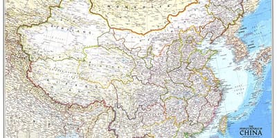 Kartta Kiinan tasavallan