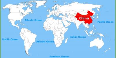 Kiina kartta maailman
