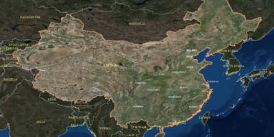 Kiina satelliitti kartta