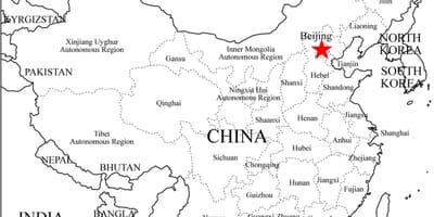 Kartta kiinan maakunnissa