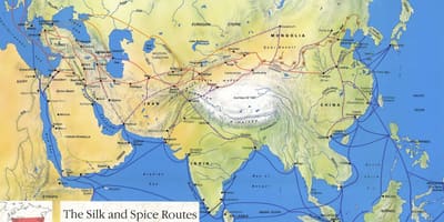 Silk road Kiinan kartta