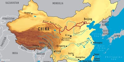 Kiinan muinainen kartta