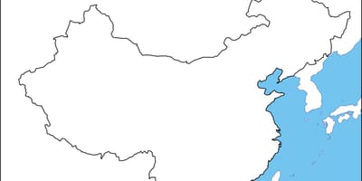 Kiinan tyhjä kartta